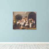 クリスマスモーニング(by Ferdinand Georg Waldmuiller) キャンバスプリント (インサイチュ (ウッドフロア))