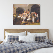 クリスマスモーニング(by Ferdinand Georg Waldmuiller) キャンバスプリント (インサイチュ (寝室))
