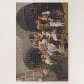 クリスマスモーニング(by Ferdinand Georg Waldmuiller) ジグソーパズル (縦)