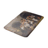 クリスマスモーニング(by Ferdinand Georg Waldmuiller) バスマット (アングル)