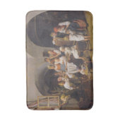 クリスマスモーニング(by Ferdinand Georg Waldmuiller) バスマット (正面縦)