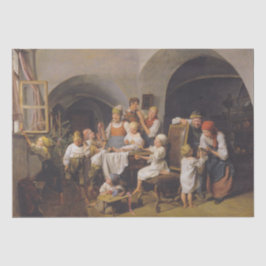 クリスマスモーニング(by Ferdinand Georg Waldmuiller) 薄葉紙