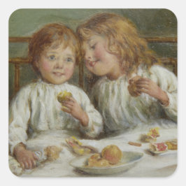 クリスマスモーニング(Joseph Clark) スクエアシール