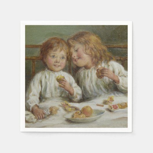 クリスマスモーニング(Joseph Clark) スタンダードカクテルナプキン (正面)