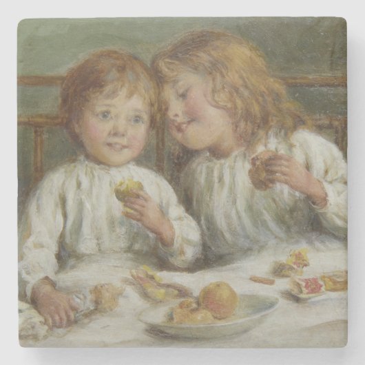 クリスマスモーニング(Joseph Clark) ストーンコースター (正面)