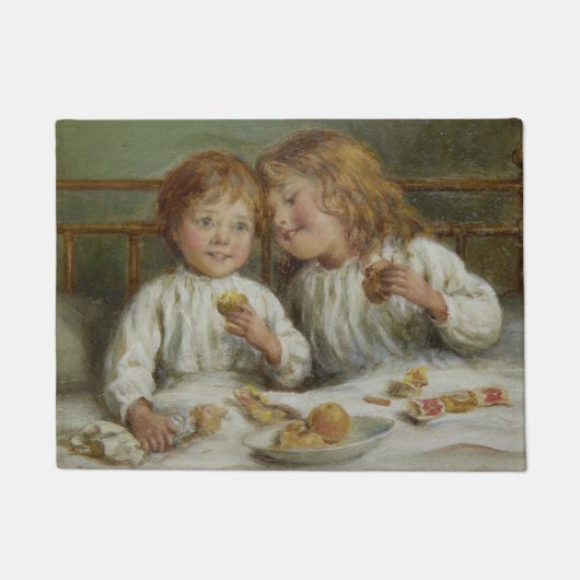 クリスマスモーニング(Joseph Clark) ドアマット (正面)