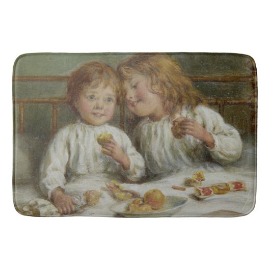 クリスマスモーニング(Joseph Clark) バスマット (正面)