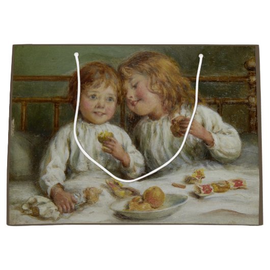 クリスマスモーニング(Joseph Clark) ラージペーパーバッグ (正面)