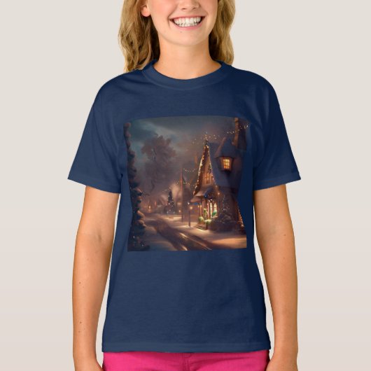 クリスマスモール・タウン2 Tシャツ (正面)