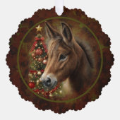 クリスマスモーレホリデーウィッシュ紙オーナメントカード オーナメントカード (正面)