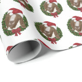 クリスマスヤギのラッピング紙 ラッピングペーパー (ロールコーナー)