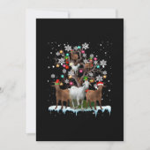クリスマスヤギの木にサンタヤギの恋人 シーズンカード (正面)