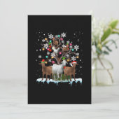 クリスマスヤギの木にサンタヤギの恋人 シーズンカード (スタンド正面)