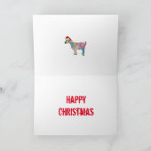 クリスマスヤギカラフル カード (内部)