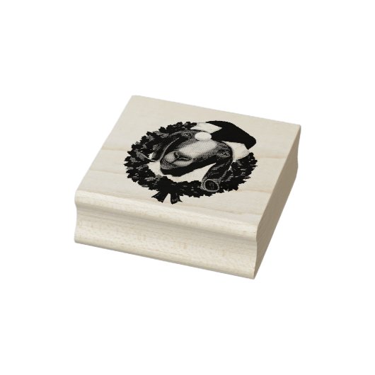 クリスマスヤギ切手 ラバースタンプ (スタンプ)