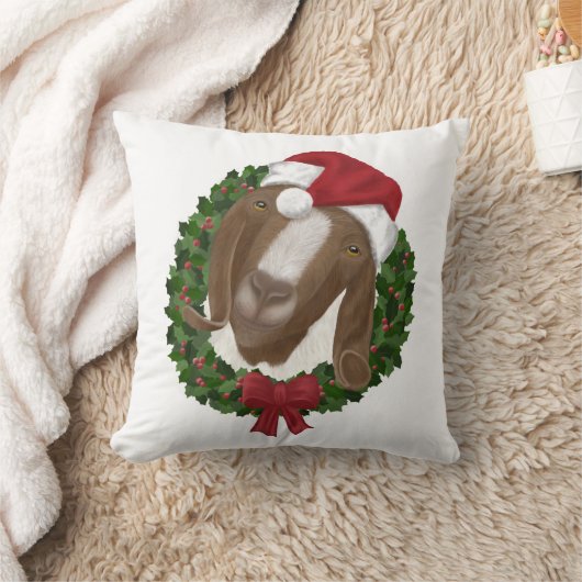 クリスマスヤギ枕 クッション (ブランケット)