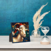 クリスマスヤギ1 フォトプラーク (インサイチュ)