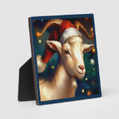 クリスマスヤギ1 フォトプラーク (正面)