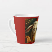 クリスマスヤギ3 カフェラテマグ (左アングル)