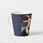 クリスマスヤギ4 カフェラテマグ (左アングル)