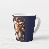 クリスマスヤギ4 カフェラテマグ (右アングル)
