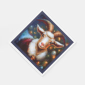 クリスマスヤギ4 スタンダードランチョンナプキン (角)