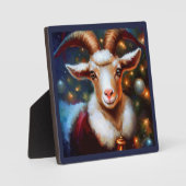 クリスマスヤギ4 フォトプラーク (正面)