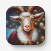 クリスマスヤギ4 ペーパープレート (正面)