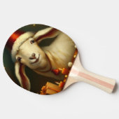 クリスマスヤギ(3) 卓球ラケット (横)