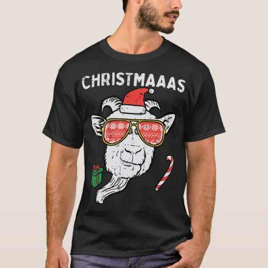 クリスマスヤートサンタクリスマスズファームアニマル農家メンズW Tシャツ (正面)