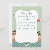 クリスマスヤーン編み物針かぎ針編みフックエンジェル シーズンカード (裏面)