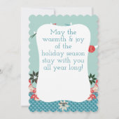 クリスマスヤーン編み物針かぎ針編みフックエンジェル シーズンカード (裏面)