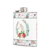 クリスマスユニコーンとメリークリスマスタイポグラフィ フラスク (左)