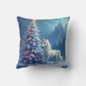 クリスマスユニコーンと童話の城 クッション (裏面)