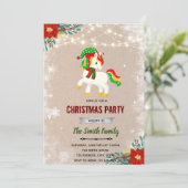 クリスマスユニコーンの招待状 招待状 (スタンド正面)