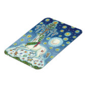 クリスマスユニコーンの魔法、休日の馬磁石 マグネット (左側)