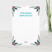 クリスマスユニコーンカード カード (裏面)