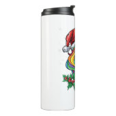 クリスマスユニコーンガールズボーイズクリスマスサンタかわいい子たち タンブラー (回転左)