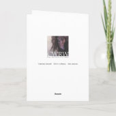 クリスマスユニコーングリーティングカー空白のド（内部） シーズンカード (裏面)