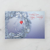 クリスマスユニコーンデラックスグリーティングカード シーズンカード (内部)