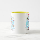 クリスマスユニコーンドールイエロー ツートーンマグカップ (中央)