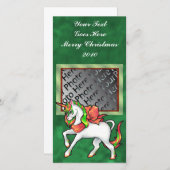 クリスマスユニコーンフォトカード シーズンカード (正面/裏面)