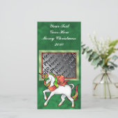 クリスマスユニコーンフォトカード シーズンカード (スタンド正面)