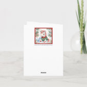 クリスマスユニコーンホリデーグリーティング カード (裏面)