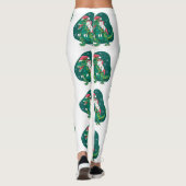 クリスマスユニコーン恐竜サンタ レギンス (裏面)