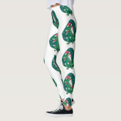 クリスマスユニコーン恐竜サンタ レギンス (左)