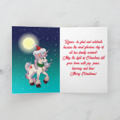 クリスマスユニコーン漫画 シーズンカード (内部)