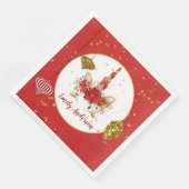 クリスマスユニコーン顔パーティーガールズレッド金ゴールド (コーナー)