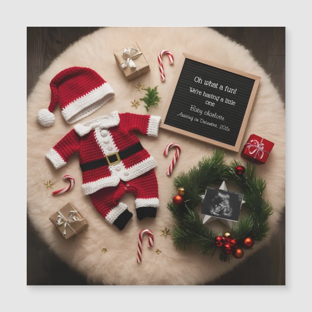 クリスマスユニークの妊娠の発表 (正面)