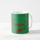 クリスマスユニークコーヒーマグ コーヒーマグカップ (正面右)